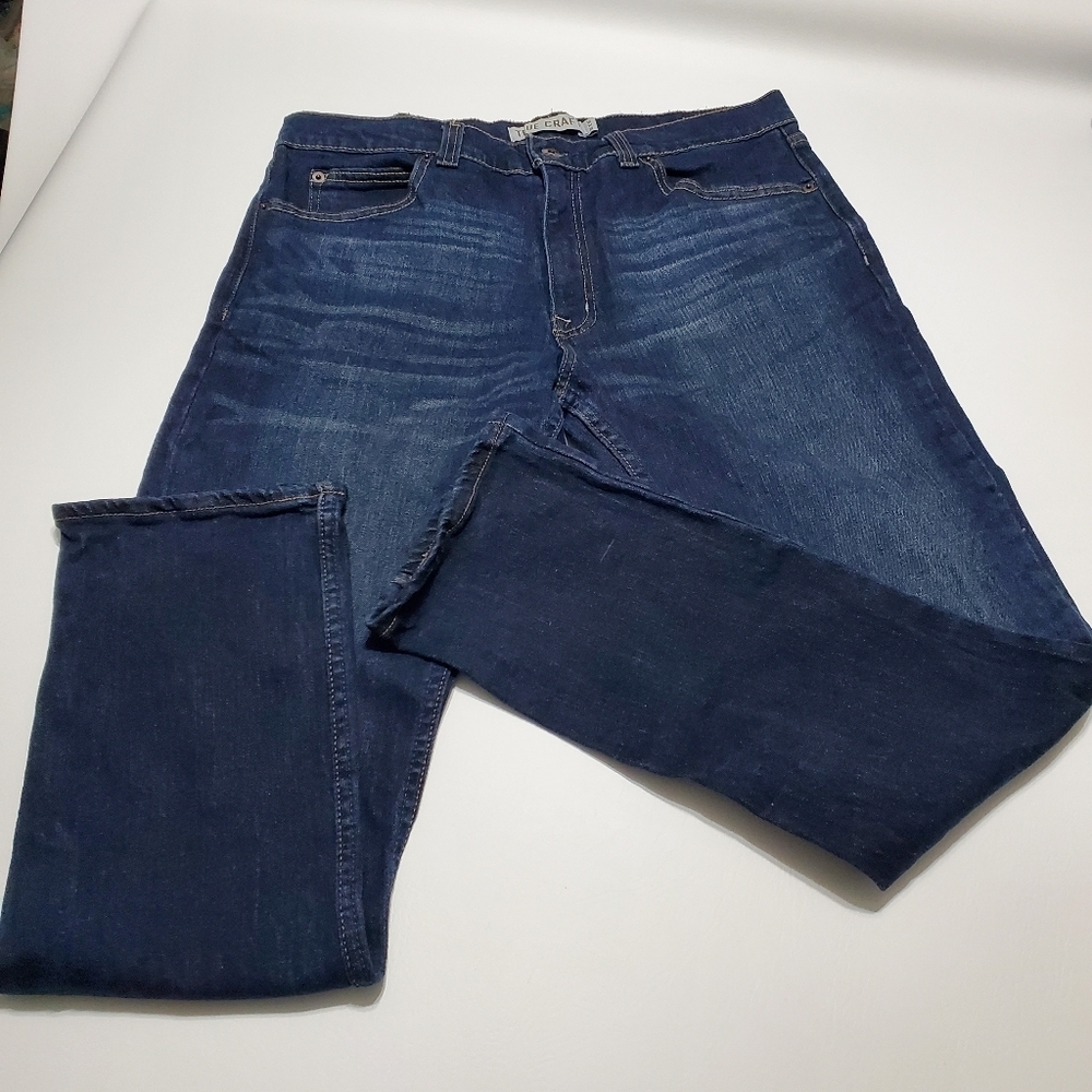 True Craft Slim Straight Leg Blue Denim Jeans RN 24673